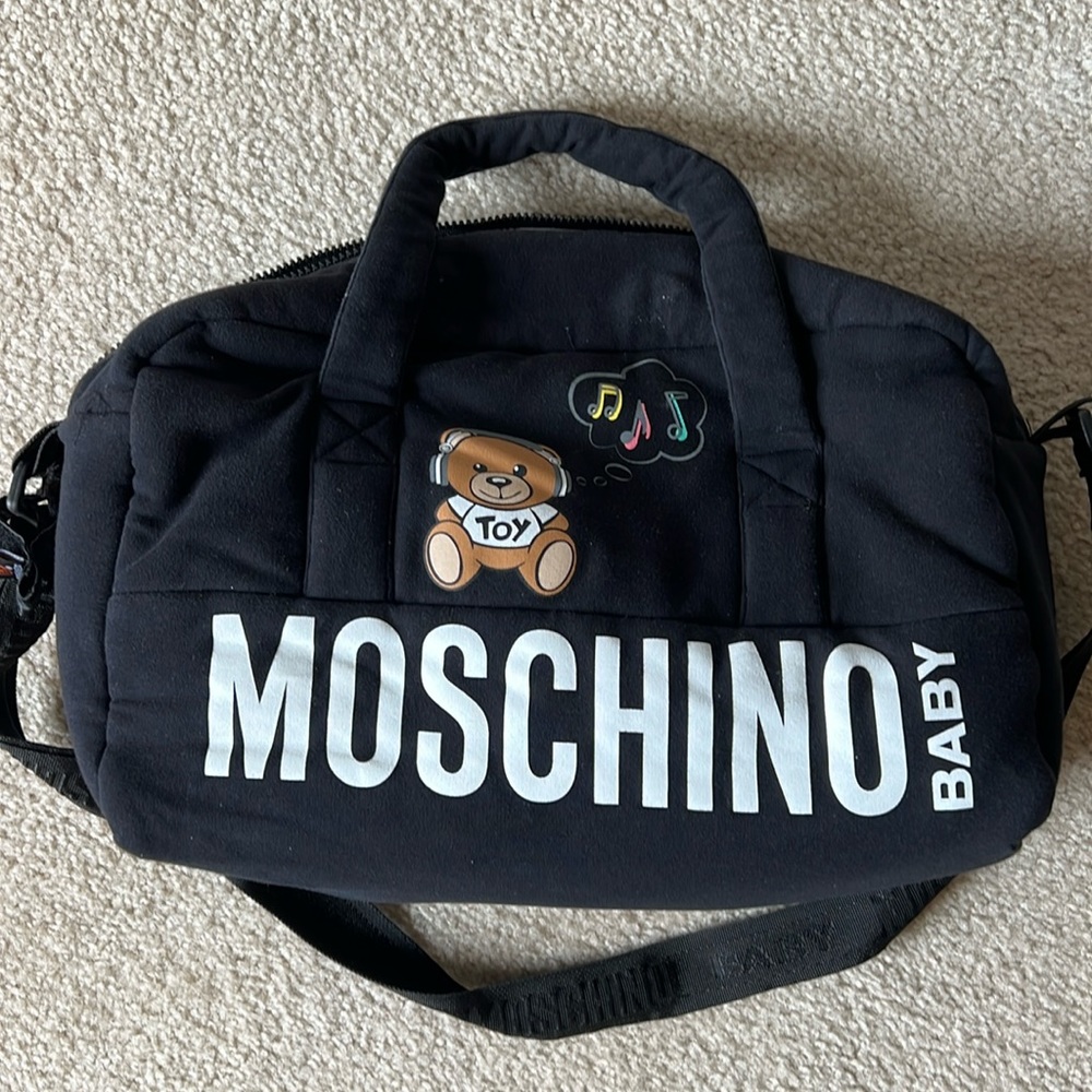 Moschino Diaper Bag.